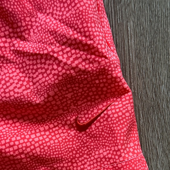 Nike Golf Dri-FIT Orange Printed Shorts Size 8 4.5" Inseam Lightweight - Picture 4 of 7